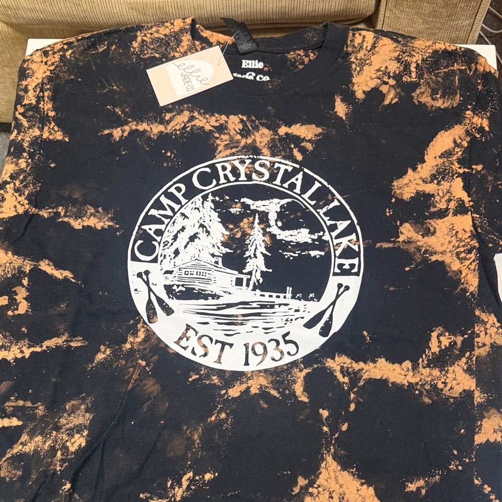 Camp Crystal Lake tie-dye short sleeve Tee shirt
